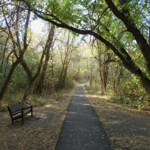 Nature trail at the Cherry Springs Recreational area south of Pocatello, ID. This is on the way up the mountain to Scout Mountain campground.