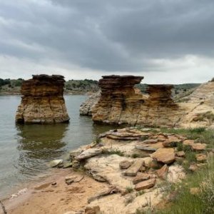 Wilson Lake KS Rock Town