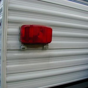 Vandalized Trailer Tail Light  Repaired #2