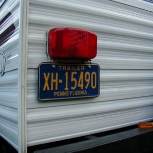 Vandalized Trailer Tail Light  Repaired #4