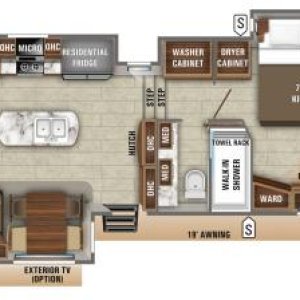 Floor Plan Jayco 36SSWS