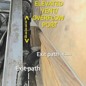 ELEVATED VENT OVERFLOW PORT