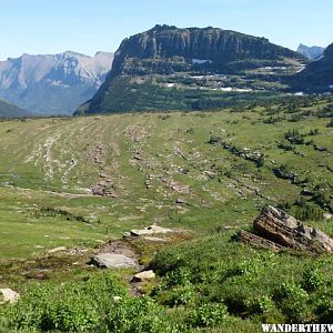 Terraces above the pass