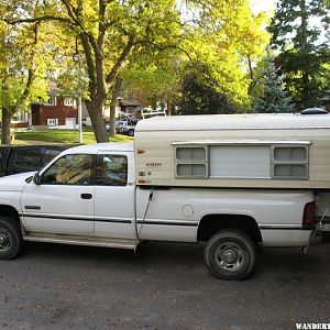 1996 Dodge Ram 2500 4x4 and 1974 Alaskan 10 ft NCO