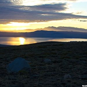 Streaming Sunlight Over Mono Lake