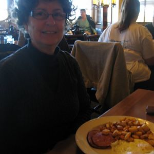 13 Veronica and breakfast at Yellowstone (768x1024).jpg