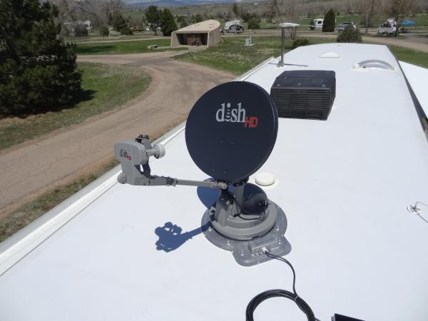 05a Test Run Clearance

Install dish, temporarily connect control box and do a test run to check clearances.