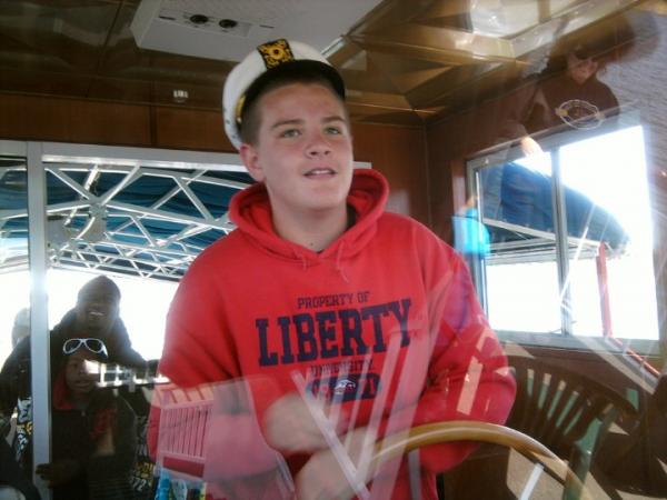 14   My son steering the Miss Liberty BBL 070312