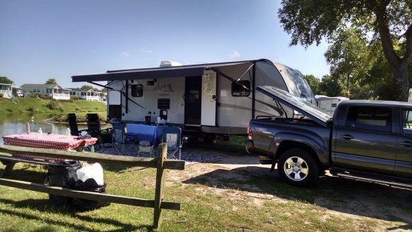 1st. trip out camping.Pirateland Campground,S.C. end of May 2016