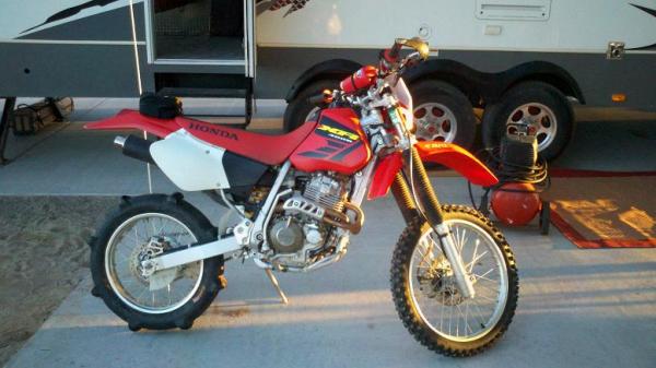 2002 Honda xr400r (with paddle in this pic)