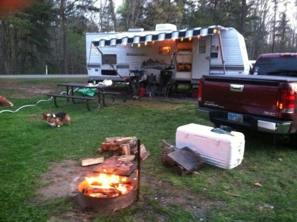 2003 Wildwood LE 26BHSS and our 2008 GMC Sierra 1500 at Grayson Lake in Grayson, KY.