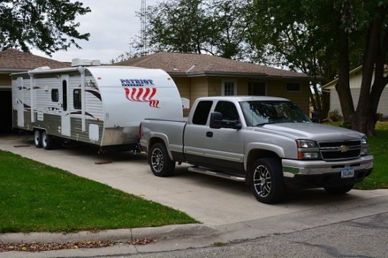 2006 Chevy 1500 w/2013 Grey Wolf 26DBH Patriot Edition