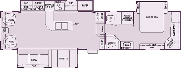 2006 day dreamer 37rlts floorplan