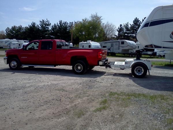 2007 Chevy dually, before changing to a single rear wheel truck!