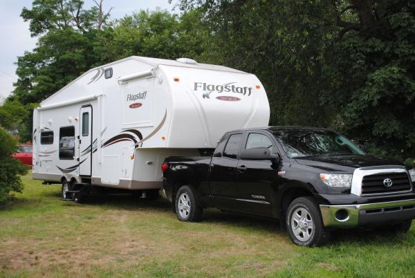 2009 Tundra with our 2011 Flagstaff in Warwick RI