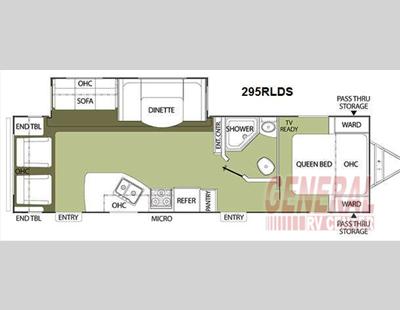 2011 Coachman Freedom express 295RLDS floor plan