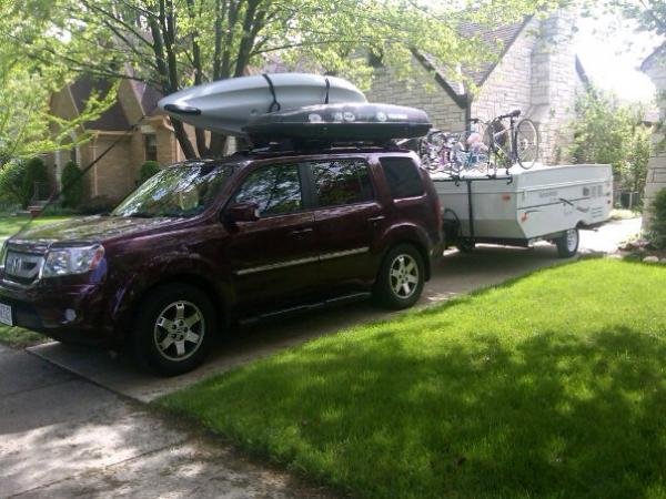 2011 Honda Pilot Touring
2007 Rockwood 1940 LTD
Yakima Rocketbox
Bilboa Kayak
ProRac Bike Carrier