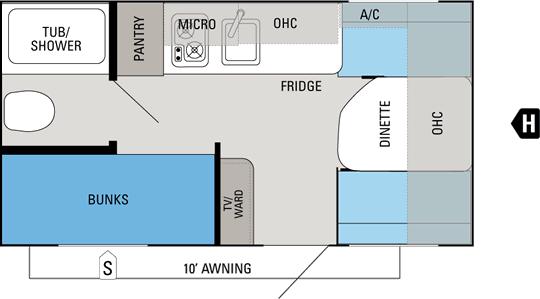 2012 Swift 154BH floorplan