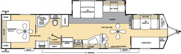 2013 Coachmen Catalina 38BH Deluxe Edition