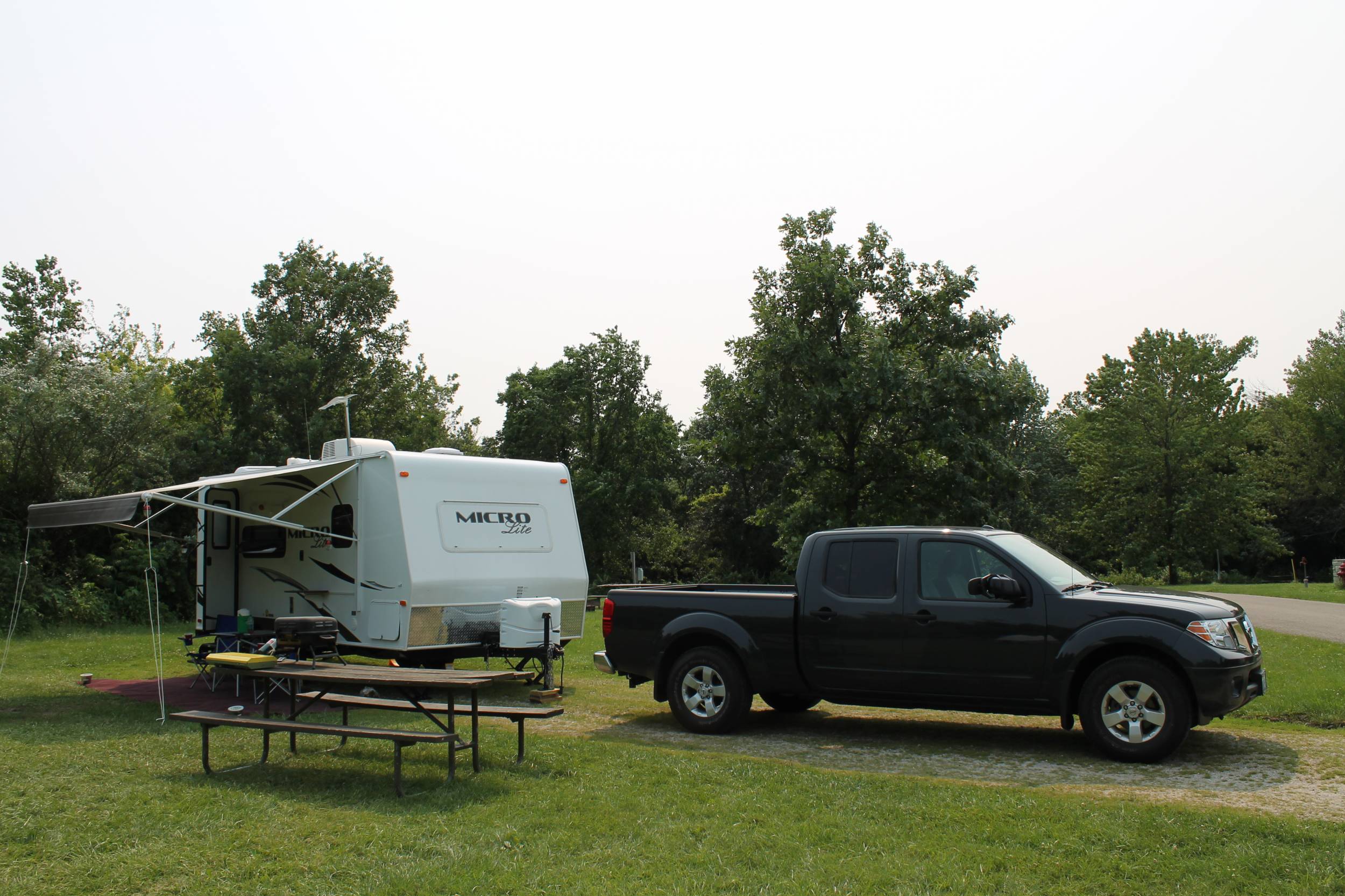 2014 21FBRS with 2012 Frontier 4X4 CC longbed