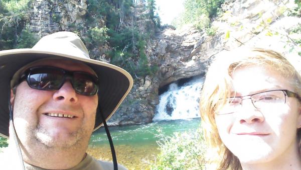 2014 -  My boy Wyatt & I taking a stroll to Running Eagle Falls, near Two Medicine CG.