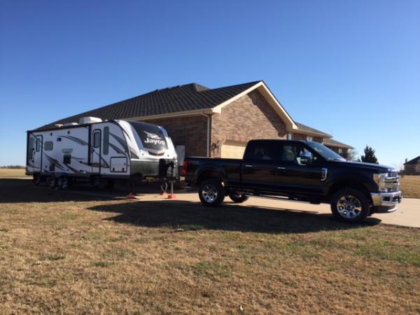 2017 F 250 and 2017 White Hawk 27DSRL.