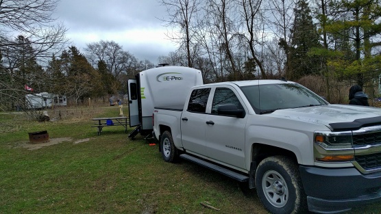 2018 04 28 arrived at Rondeau Provincial Park