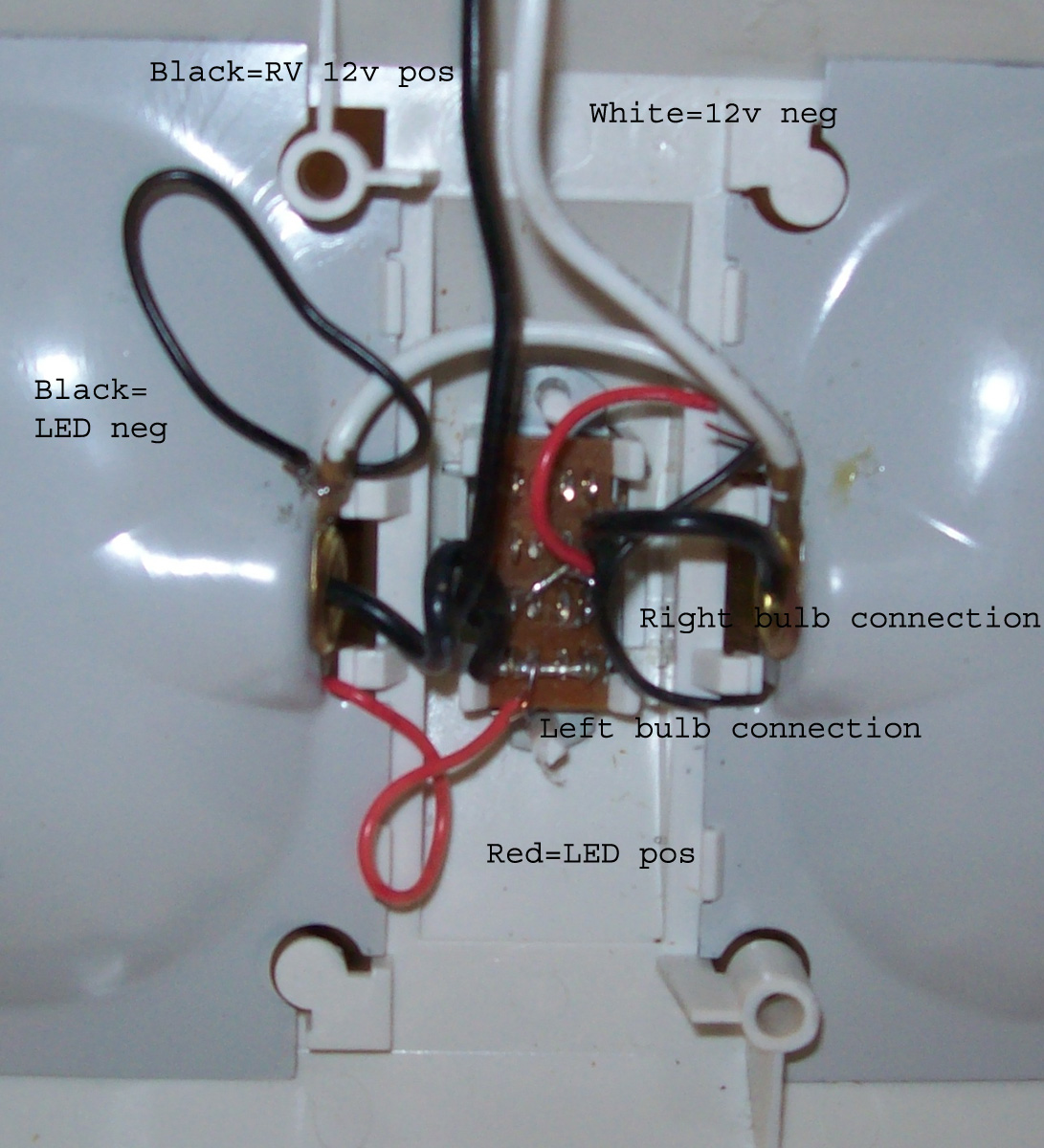 21 LED lead connections