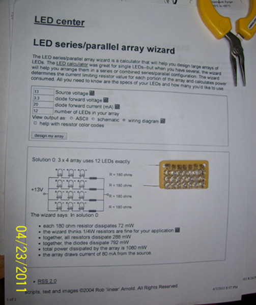 21 LED series parallel wizard