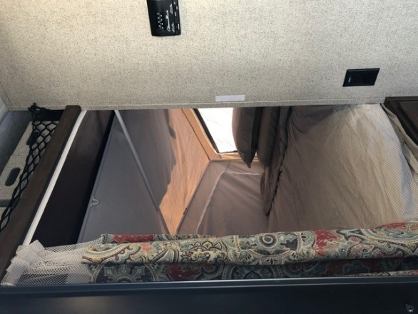 235S Rear bunk with curtain