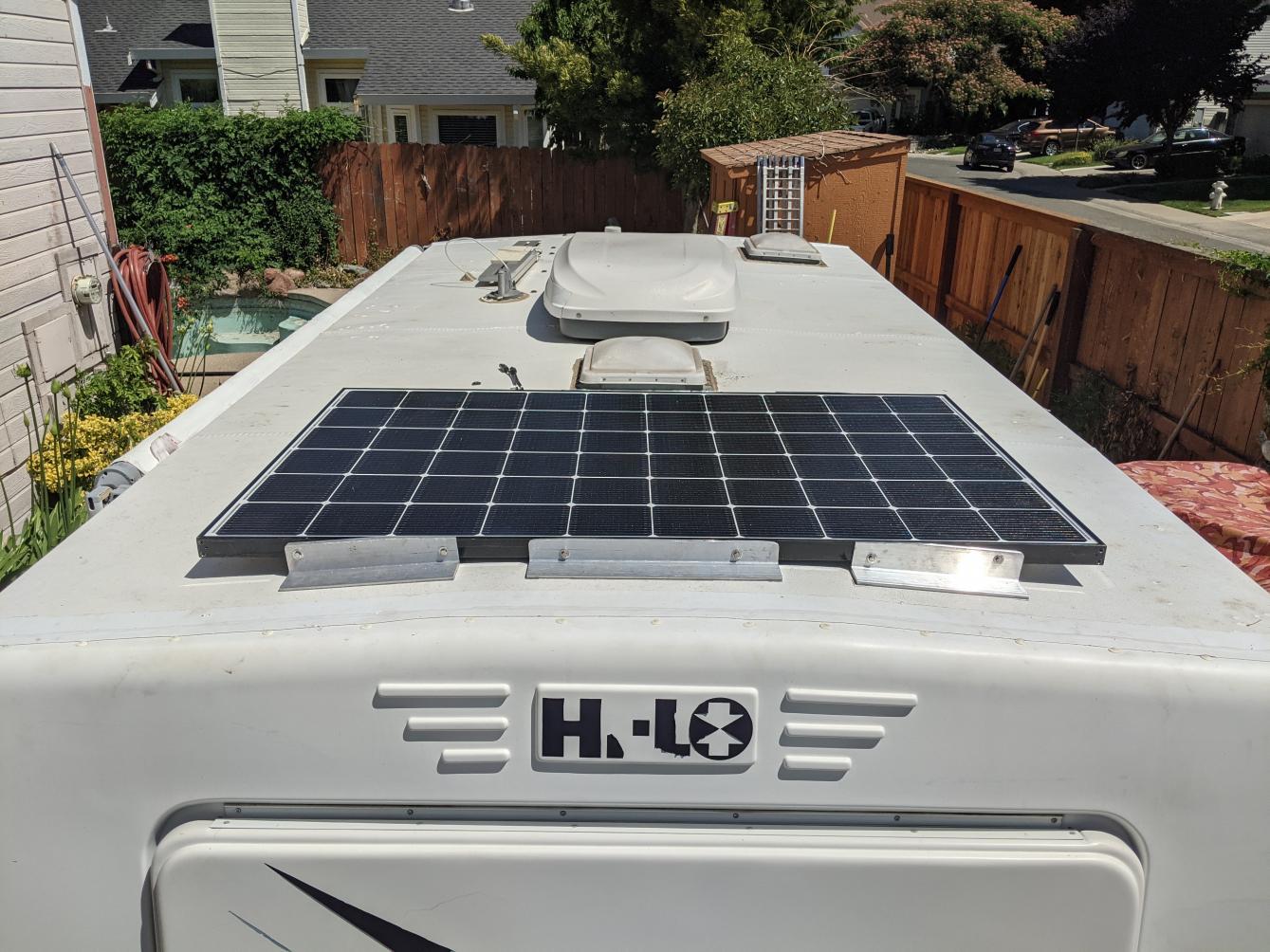 320w solar panel installed