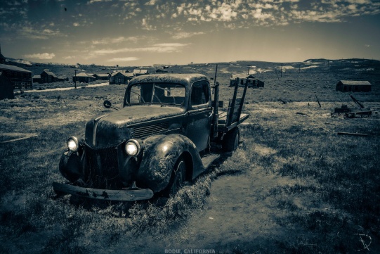 '37 Ford Flatbed sitting in 'Arrested Decay' in Bodie State Historic Park in Lee Vining/Bridgeport area, CA.