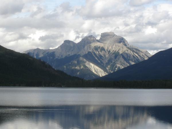 379 White Swan lake BC view from the window of trailer