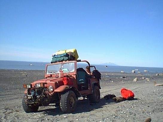 4 wheeling in the Landcruiser I built