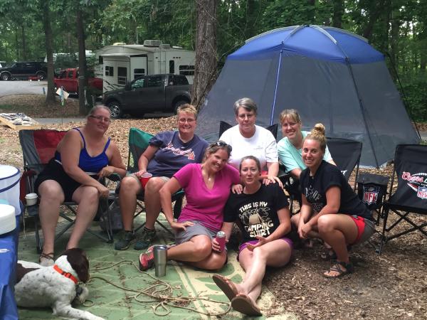 A bunch of crazy girls at Lake Hartwell State Park