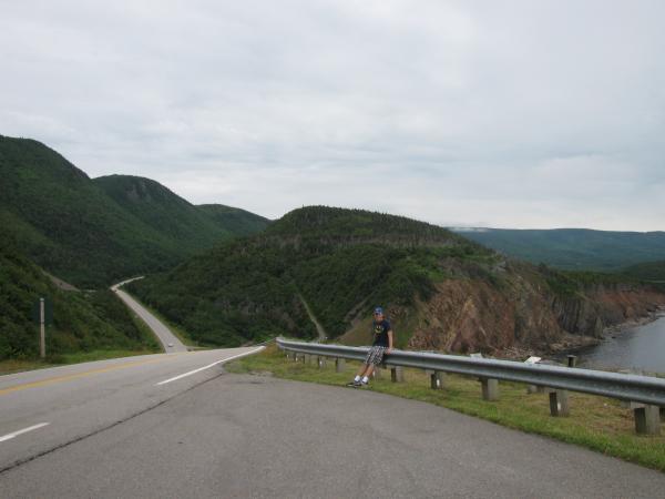 a lookout on the Cabot Trail