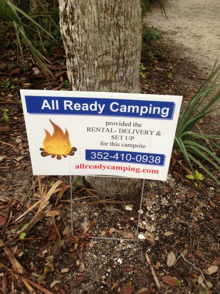 A nice way for people to try out camping here.