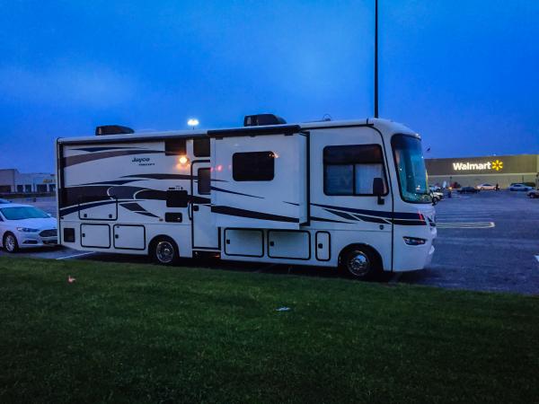 A Precept can park at a Walmart!