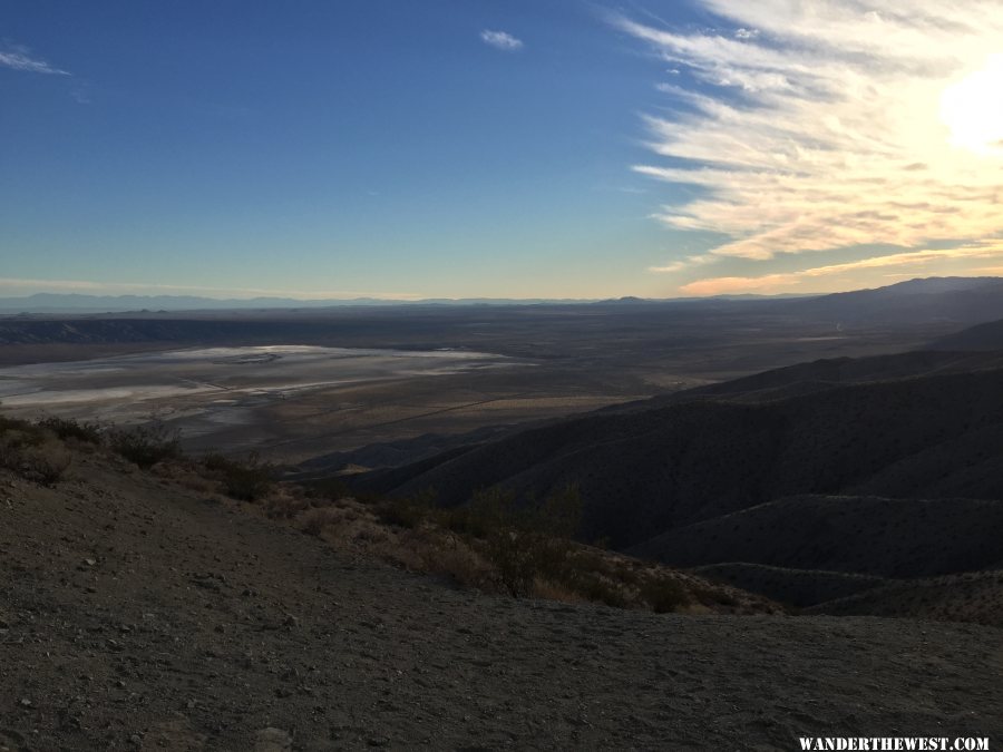 A view looking South above Last Chance Canyon