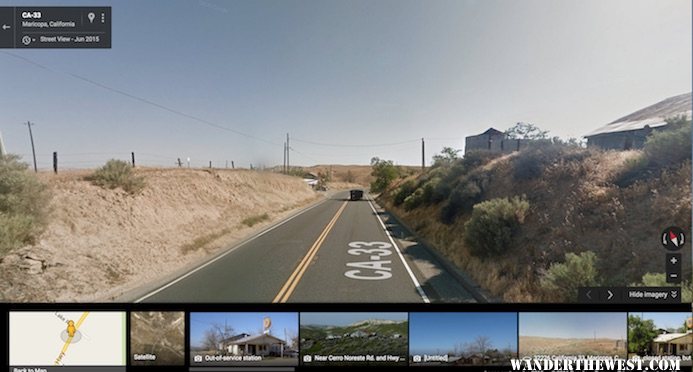 A WTW rally Soda Lake turn from CA 33 from The west.