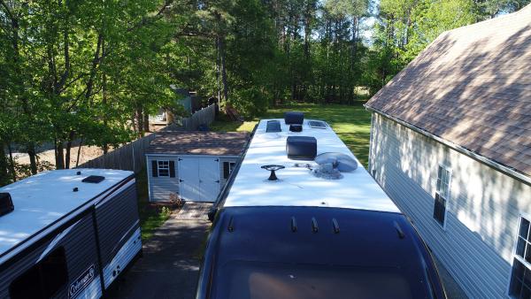 Accolade Roof 05102020 - Checking the roof after a hail storm.  Fly over with the Phantom 4 drone.