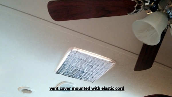 Added vent cover in main living area.