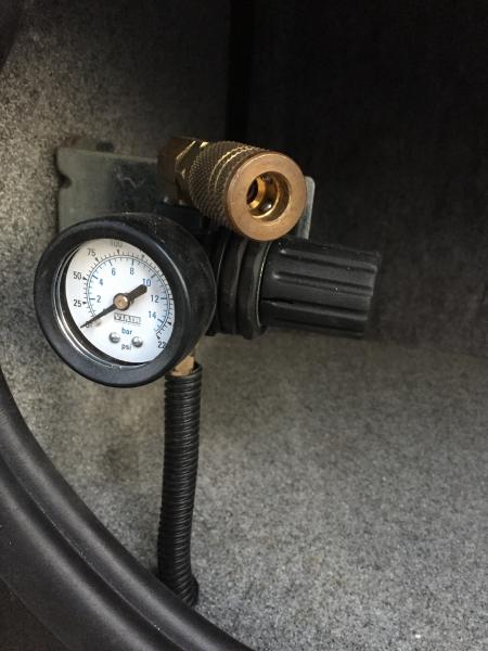 Air Accessory Port. Added this to the compartment above the propane tank.