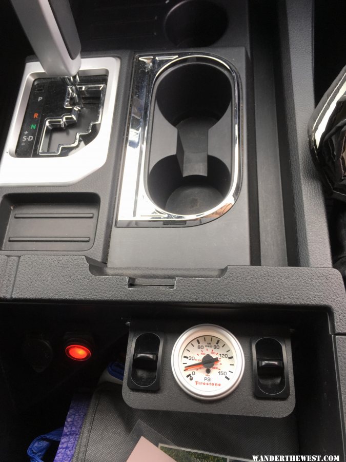 Air Compressor switch and air bag gauge