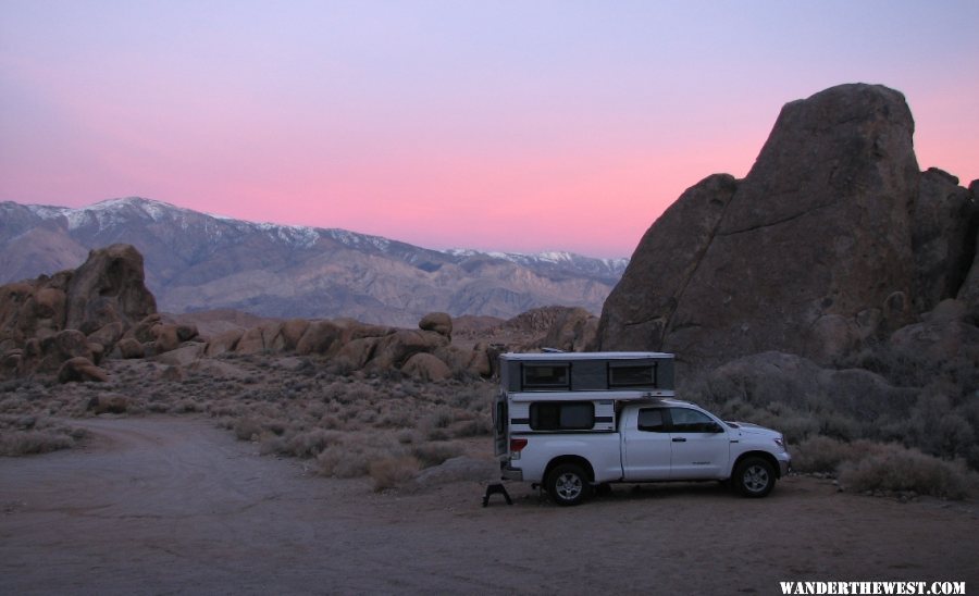 Alabama Hills sunset.