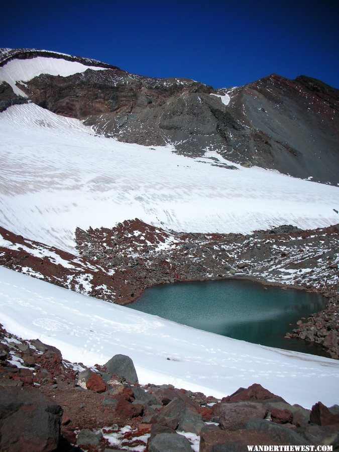 Alpine lake along trail