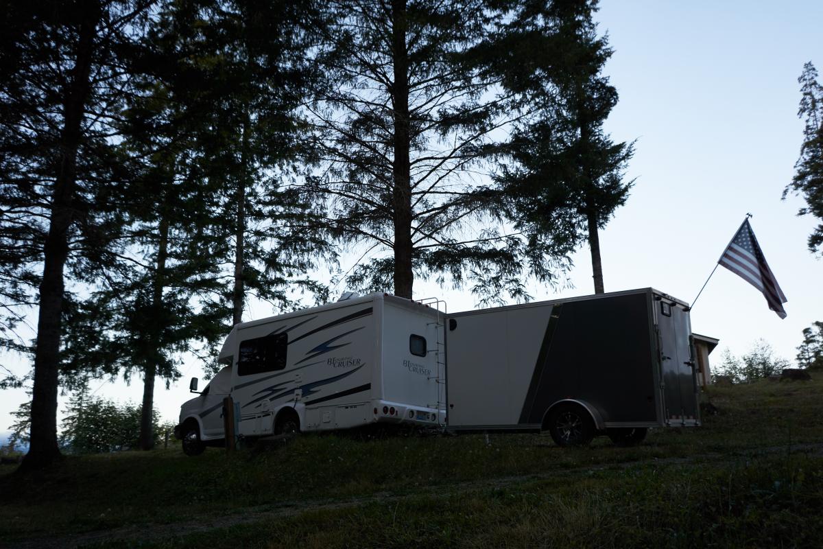 Amongst the evergreen trees in the Evergreen State