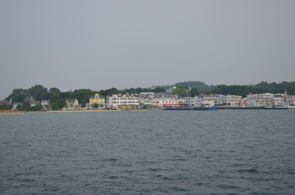 Approaching the harbor at Mackinac Island