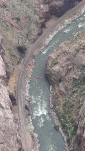 Arkansas River seen from Royal Gorge Bridge