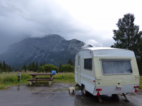 At Banff campground